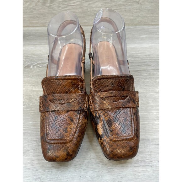 J. Crew Brown Heels with Chunky Block Design - Picture 2 of 12